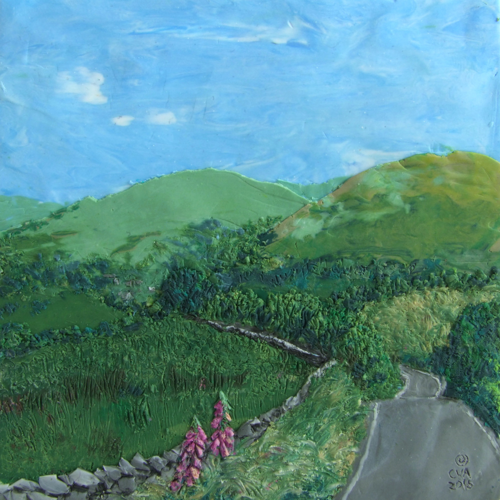 polymer clay painting of Sedbergh